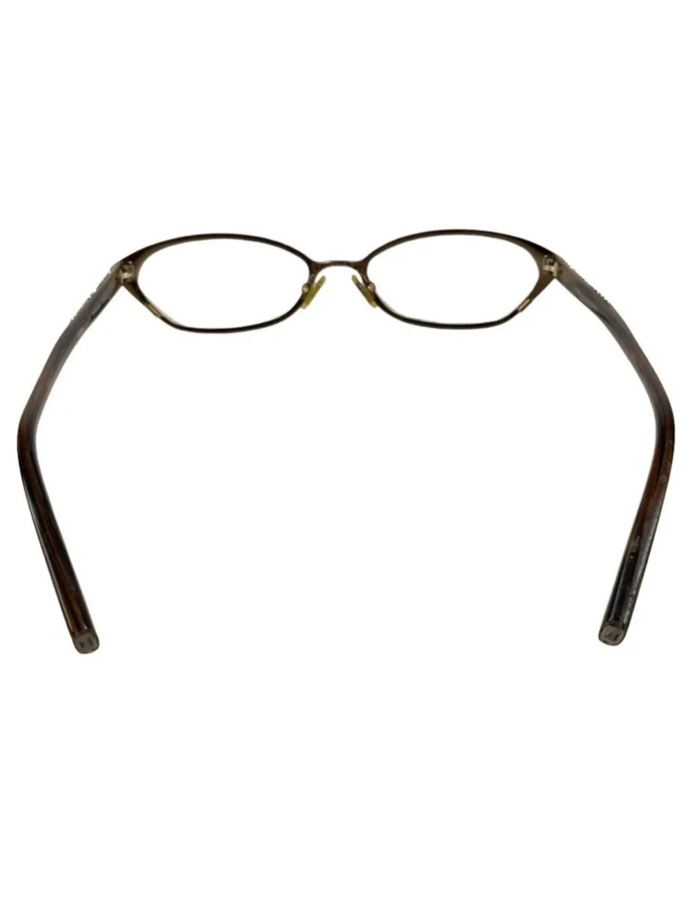 Carolina Herrera Womens Cat Eye Glasses Frames H103 Shiny Brown Bling 51-16-140